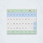 Communication Board For Adults- Non-Slip, Portable Letter Chart for Non-Verbal, Stroke Recovery, Effective Visual Aids for Non-Speaking Patients, Pain Scale, QWERTY or ABC (ABC)