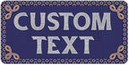Custom Sign, Custom Street Sign, 11 Font Colors, 13 Font Styles, 4 Hole Options, 22 Sizes, 9x18 Inches, Rust Free DiBound, Fade Resistant, Made in USA by My Sign Center (Fauxsaic 1)