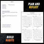 Gym Workout Journal (A5) - Hardback Leather PU Workout Tracker (128 Workouts) - Set Goals & Track Progress | Premium Fitness Journal & Log Book by Gorilla Fit
