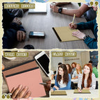 Lincia 6 Pcs 11" x 9.5" Legal Pads College Ruled Notepad Landscape Notebook Horizontal Lined Notebook 80 Gsm Assorted Colors Paper Pastel Writing Pads for School Office, 40 Sheet (Stylish Color)