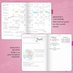 Legend Planner – Weekly & Monthly Life Planner to Hit Your Goals & Live Happier. Organizer Notebook & Productivity Journal. A5 (Hot Pink)