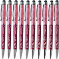 Yucold Customized Pens with Name/Logo - Touch Screen Stylus Ballpoint Pen, Perfect for Weddings, Business & Personalized Gifts (Wine red,150)