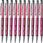 Yucold Customized Pens with Name/Logo - Touch Screen Stylus Ballpoint Pen, Perfect for Weddings, Business & Personalized Gifts (Wine red,30)