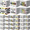 Honoson 24 Pcs Bulk Inspirational Privacy Folders for Students Cardboard Test Privacy Boards Motivational Words Desk Dividers Shield for Classroom School Study Supplies, 6 Styles(Polka Dot)