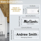 Acrylic Door Name Plate Personalized Office Name Plate Custom Door Sign with Logo Office Decor For Women Men Workspace Decorations (Style 09, 8 * 3inch)
