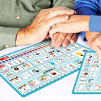 6 Pcs Communication Board for Nonverbal Adults Aphasia Colorful Picture Symbol Communication Cards for Patients Children(Blue)