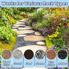 YOBTOP Rock Glue for Landscaping - 1 Gallon Professional Strength Mulch Glue for Rocks Pea Gravel Pine Straw | Non-Toxic Fast-Drying Weather-Resistant for Patios Walkways Driveways Garden Borders