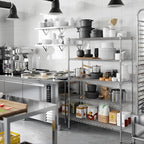 Regal Altair 18" Deep x 42" Wide x 64" Height Wire Shelving Kit | 5-Tier | NSF Commercial Storage Rack Unit