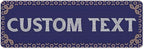 Custom Sign, Custom Street Sign, 11 Font Colors, 13 Font Styles, 4 Hole Options, 22 Sizes, 6x18 Inches, Rust Free DiBound, Fade Resistant, Made in USA by My Sign Center (Fauxsaic 1)
