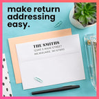 ExcelMark Personalized Return Address Stamp – Custom Self Inking Rubber Stamp (Medium, The Statement)