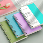 EMSHOI A5 Spiral Notebook Bullet Dotted journal, Small 5.7" X 8.22", 300 Pages/150 Sheets, 100gsm Dot Grid Paper, Waterproof Hardcover, for Office School Women Men Work Writing Notes-LightBlue