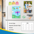 Magnetic Sign Holder 8.5 x 11 Wall Sign Holder 5Pack, Rigid Plastic Door Sign Holder Magnetic Frame with Magnetic Tapes and Adhesive Tapes, Adhesive Display Frame for Fridge Window Wall Display