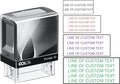 8 Lines Customized Stamp - 20 Font Options - Name Stamp - Return Address Stamp - Wood Handle or Self-Inking (Large)