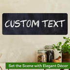 Custom Sign, Custom Street Sign, 11 Font Colors, 13 Font Styles, 4 Hole Options, 22 Sizes, 6x18 Inches, Rust Free DiBound, Fade Resistant, Made in USA by My Sign Center (Chalkboard Black)