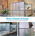 NBF Office Partitions - Cubicle Privacy Panel Wall Divider - Modern Room Separator with Quick Assembly - Indoor Laminate Free Standing Portable Room Divider Panel - 76" H x 96" W (Gray)