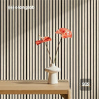 Olanglab Wood Slat Wall Panels 4 Pack, Wooden Acoustic Wall Panels, 94.5"x12.6" Each 3D Wall Panels for Interior Wall Decor (Light Oak-Extendo Trio)