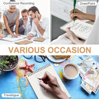 Engrowtic Dot Grid Notebook Top Spiral Notebook A5 Size Bullet Dotted Paper Hardcover Dot Journal 8.3''x 5.8'' 140 Pages Spiral Notepads for Sketching Drawing Writing School Office(Brown,12 Pcs)