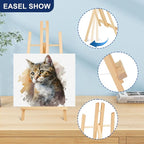 ESRICH 15pcs 17 Inch Tabletop Easels, Easel Stand for Painting,Tripod, Paint Party Easel, Kids Student Desktop Easel for Painting,Paint Easel for Canvas Paints