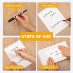 200 Pcs Labels for Storage Bins, 6 x 4 inch Large Label Stickers with 1 Double-Ended Marker Pen Removable Labels Adhesive Moving Labels Blank Labels Tear Resistant No Residue for School Business Home