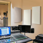 23.62" X 11.81" X 2" Fiberglass Wall Panel, 4 Pack Acoustic Panels, Acoustic Panels Sound Absorbing for Office, Studio, Home Theatre - Linen