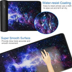 Large Mouse Pad, 31.5x15.7 inch Large Gaming Extended Computer Keyboard Mouse Mat, Water Resist Non-Slip Mousepad Rubber Base Long XXL Desk Mouse Pad for Work & Gaming, Office & Home