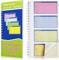 Sinmoe 1 Pcs Spiral Bound Phone Message Book with Carbon Copy 5-1/2" x 11" 2 Part Colorful Carbonless Telephone Message Pads Duplicate Spiral Phone Call Log Book for Business Office (Green,Blue)