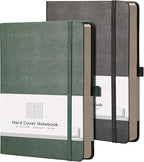 AHGXG Graph Paper Notebook 2 Pack - A5 Grid Paper Notebook/Journal Hardcover with 384 Pages, 120gsm Thick Graph Paper, Grid Paper for Math & Science Students 5.75'' × 8.38''