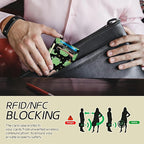 BWEGRHE Small Travel Wallets, Princess Frog Slim Minimalist Front Pocket Wallet with Wristlet, RFID Blocking PU Leather Credit Card Holder with ID Window Change Purse for Men Women