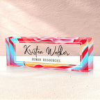 SalaGraphics Desk Name Plate Personalized, Custom for Desk, Office Decor Women Men, Acrylic Accessories, Gifts Coworkers Boss Teacher, Employee Appreciation (Colorful), colorful, 8”(L)x2.5(W)