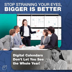 Large Dry Erase Calendar for Wall, 48" x 74" - Undated, Yearly, Reusable - Full 12 Month Year - Includes Markers, Eraser & Accessories