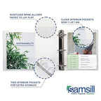 Samsill 3 Inch 3 Ring Binders, Made in USA, Economy Round Ring, Clear View Cover, 550 Sheet Capacity - for School, Home, Office - White, 12 Pack