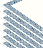 Elite Blue & White Parchment Certificate Papers - Pack of 100, Laser Printer Compatible, for Office, Business Awards, Graduation, School Diplomas, 8-1/2" x 11" on 60 lb. Text Stock