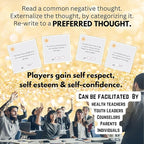 Redirect Flashcards – Challenge Negative Thinking | Transform Automatic Negative Thoughts (Ants) to Positive Affirmations | Used for Personal Growth, Classrooms, Group Therapy | Relieve Anxiety