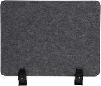 4pcs Privacy Panels,Standing Desk Divider,Desktop Office Furniture Partitions Stand Up Desk Privacy Panel, Clamp-On Acoustic Desk Divider Mounted Privacy Panel, 20.9" x 16" (Dark Grey)