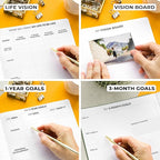 Clever Fox Planner PRO Light – Weekly & Monthly Life Planner to Increase Productivity, Time Management and Hit Your Goals, 8.5x11″ (Forest Green)