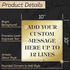 Custom Sign, Office Sign, Business/Office Name Plates for Doors/Wall, Indoor/Outdoor, 10x10 Inch, 18 Colors, (Prestige) Made in USA by My Sign Center
