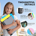 WOT I Telescoping Project Organizer, Refillable Binder with Dividers and Pockets, 13 Pocket Folders, 1 Inch 3 Ring Binder, Black