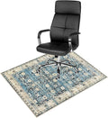 Anidaroel Home Office Chair Rug for Hardwood Floor, 36"x48" Rolling Chair Protector, Computer Gaming Rug, Low Pile Carpet Floor Mat
