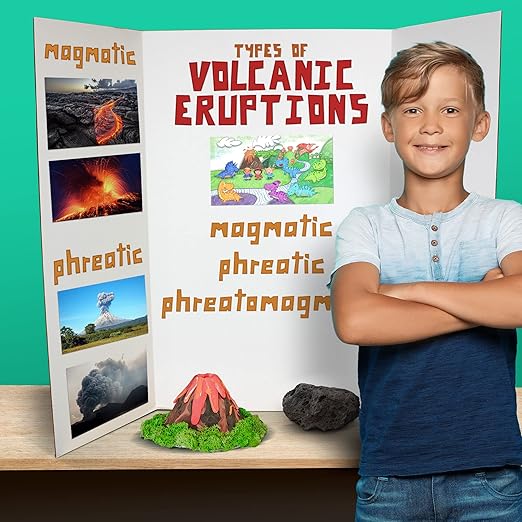 Flipside Products 36” x 48” Project Boards for Presentations, Science Fair, School Projects, Event Displays and Trifold Picture Board, Proudly Made in USA - Clay White - 10 Pack