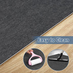 Placoot Office Chair Mat for Hardwood Floor, 55"x35" Computer Chair Rug,Under Desk Mat, Large Anti-Slip Floor Protector for Home Office