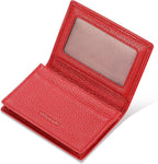 Leather Business Card Case Holder for Men & Women, Italian Calfskin