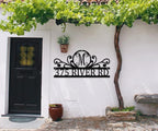 House Numbers for Outside With Custom Initial, Custom Metal House Numbers Sign, Address Numbers for House, Address Plaque for House, Outdoor Numbers for House Address, Personalized Metal Address Sign