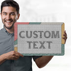 Custom Sign, Custom Street Sign, 11 Font Colors, 13 Font Styles, 4 Hole Options, 22 Sizes, 12x18 Inches, Rust Free DiBound, Fade Resistant, Made in USA by My Sign Center (Fauxsaic 2)