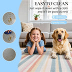 HOMEK Office Chair Mat for Low Pile Carpet, 48” x 36” Transparent Office Desk Chair Mat for Carpeted Floors, Studded Carpet Floors Protector Mat for Home & Offices