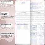 Clever Fox Fitness & Food Journal PRO – Daily Workout & Meal Planner for Women & Men – Exercise & Weight Loss Diary Notebook, 7.3x10.4” (Dark Terracotta)