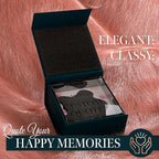 Personalized Gifts, Custom Quote Block Letter Board,Crystal-Clear Acrylic With Gift Box,17 Styles, Holiday and Christmas Gift for Mom, Dad, Girlfriend, Him or Her, Husband, Wife (4"x4, Pink Petals)
