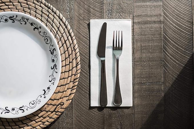 200 Paper Towels Cloth-Like Hand Tissue Paper Napkins, Disposable Hand Towels for Bathroom Guests, Disposable Face Towel for Guest, Washcloths or Dinner Napkin, Made in USA, White