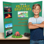 Flipside Products 36” x 48” Project Boards for Presentations, Science Fair, School Projects, Event Displays and Trifold Picture Board, Proudly Made in USA - Assorted Colors - 10 Pack