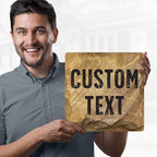 Custom Sign, Custom Street Sign, 11 Font Colors, 13 Font Styles, 4 Hole Options, 22 Sizes, 12x12 Inches, Rust Free DiBound, Fade Resistant, Made in USA by My Sign Center (Stone)