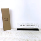 Artblox Office Desk Name Plate Personalized | Custom Name Plates for Desks on Acrylic Glass Decor | Office Desk Decor Nameplate | Desk Accessories | Black Stripe - (8" x 2.5")